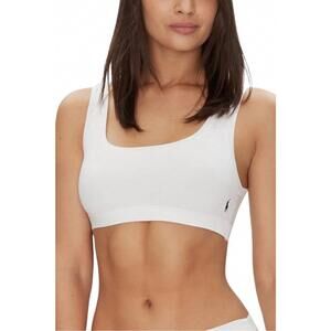 NEW POLO RALPH LAUREN full coverage bralette in white cloud
